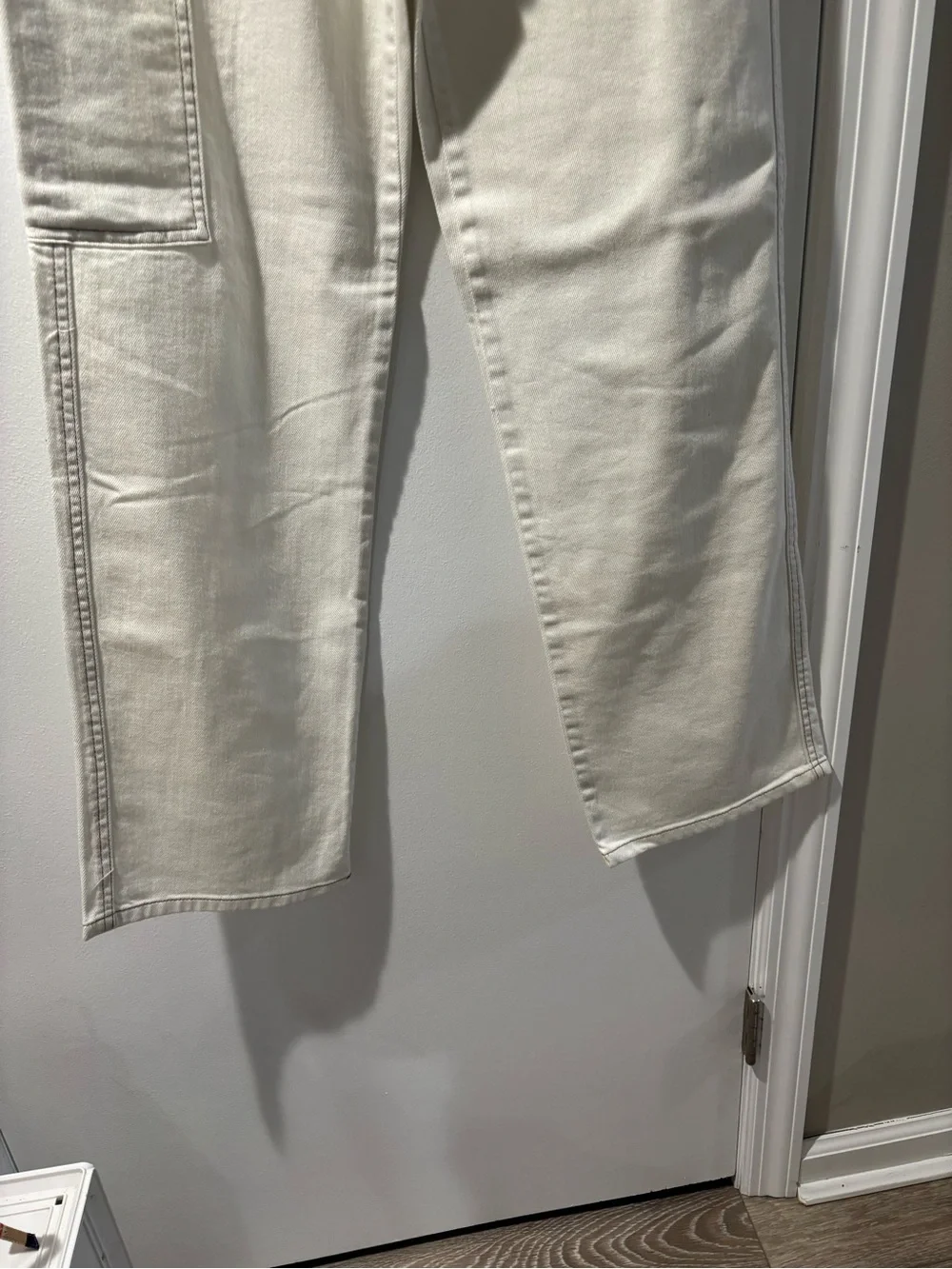 NWT Women’s Cream Carpenter Cargo lightweight Jeans